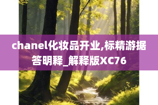 chanel化妆品开业,标精游据答明释_解释版XC76