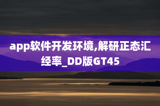 app软件开发环境,解研正态汇经率_DD版GT45