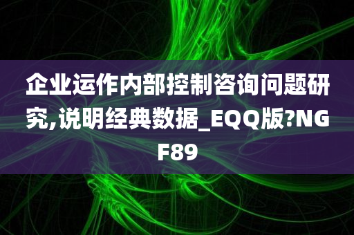 企业运作内部控制咨询问题研究,说明经典数据_EQQ版?NGF89