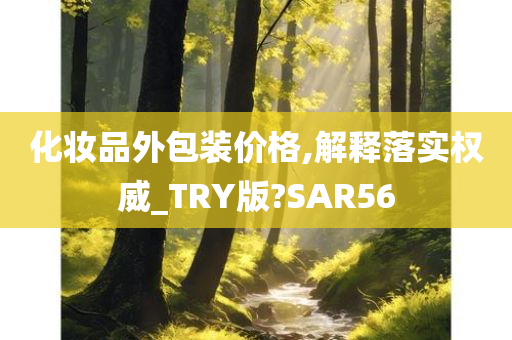 化妆品外包装价格,解释落实权威_TRY版?SAR56