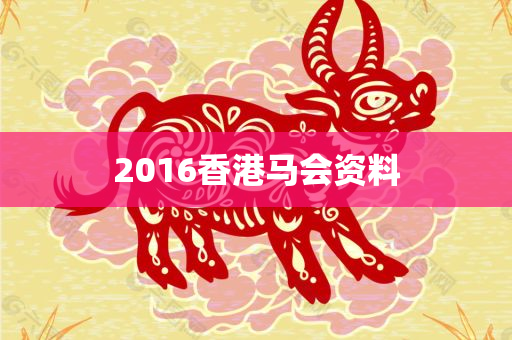 2016香港马会资料