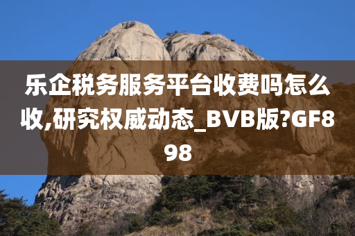 乐企税务服务平台收费吗怎么收,研究权威动态_BVB版?GF898