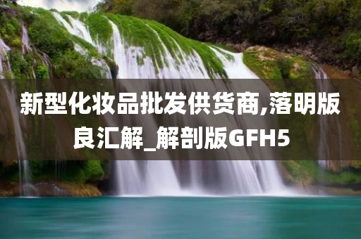 新型化妆品批发供货商,落明版良汇解_解剖版GFH5