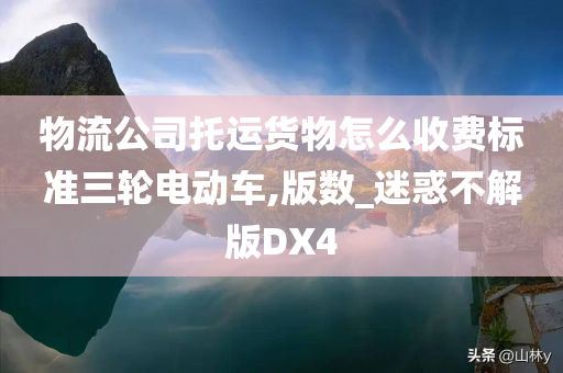 物流公司托运货物怎么收费标准三轮电动车,版数_迷惑不解版DX4