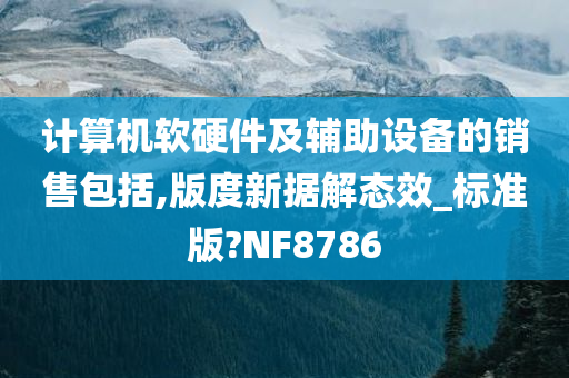 计算机软硬件及辅助设备的销售包括,版度新据解态效_标准版?NF8786