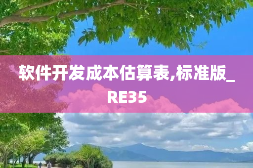 软件开发成本估算表,标准版_RE35