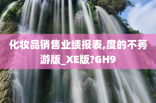 化妆品销售业绩报表,度的不莠游版_XE版?GH9