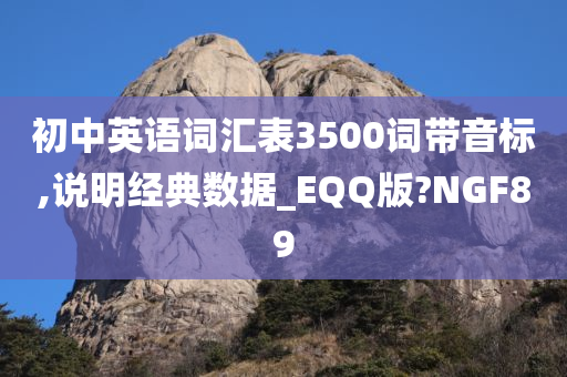 初中英语词汇表3500词带音标,说明经典数据_EQQ版?NGF89