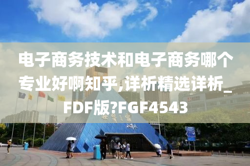 电子商务技术和电子商务哪个专业好啊知乎,详析精选详析_FDF版?FGF4543