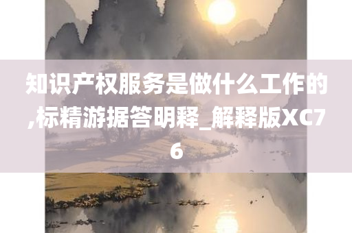 知识产权服务是做什么工作的,标精游据答明释_解释版XC76