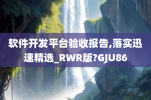 软件开发平台验收报告,落实迅速精选_RWR版?GJU86