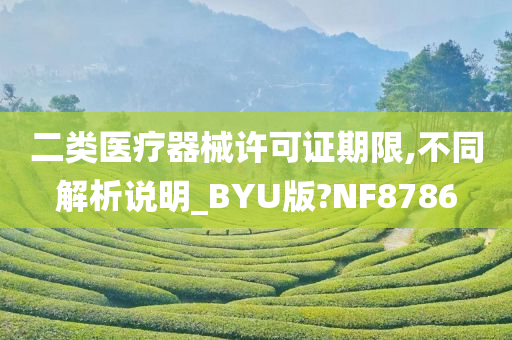 二类医疗器械许可证期限,不同解析说明_BYU版?NF8786