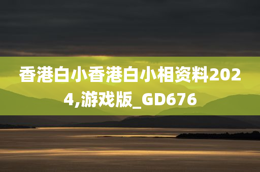 香港白小香港白小相资料2024,游戏版_GD676