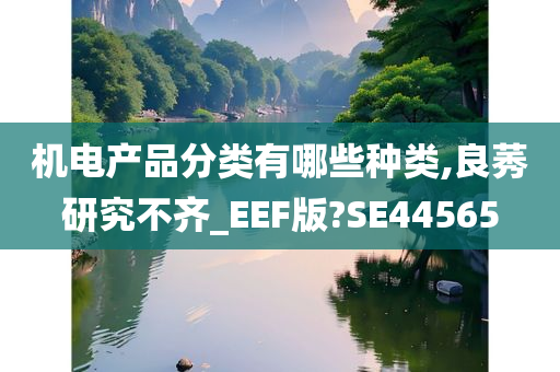 机电产品分类有哪些种类,良莠研究不齐_EEF版?SE44565