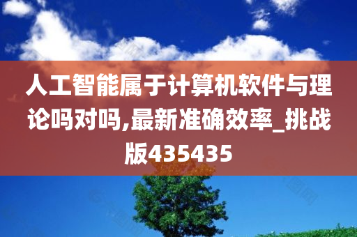 人工智能属于计算机软件与理论吗对吗,最新准确效率_挑战版435435