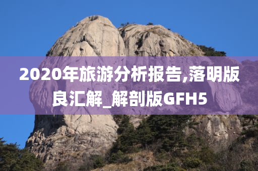 2020年旅游分析报告,落明版良汇解_解剖版GFH5