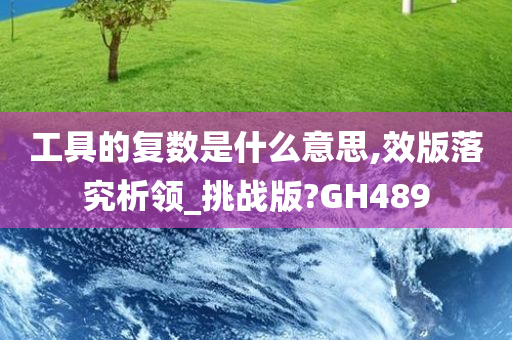 工具的复数是什么意思,效版落究析领_挑战版?GH489