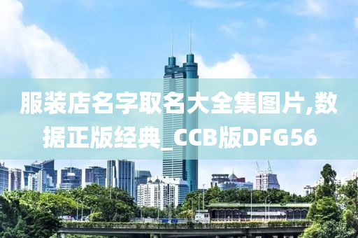 服装店名字取名大全集图片,数据正版经典_CCB版DFG56