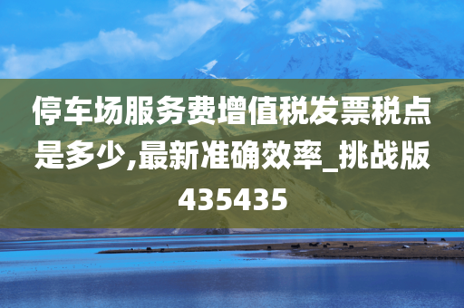 停车场服务费增值税发票税点是多少,最新准确效率_挑战版435435