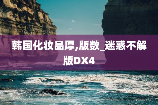 韩国化妆品厚,版数_迷惑不解版DX4