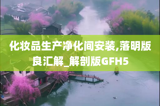 化妆品生产净化间安装,落明版良汇解_解剖版GFH5