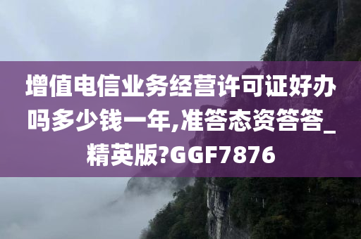 增值电信业务经营许可证好办吗多少钱一年,准答态资答答_精英版?GGF7876