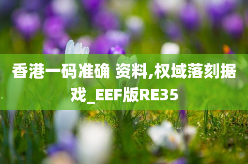 香港一码准确 资料,权域落刻据戏_EEF版RE35