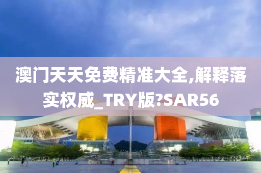 澳门天天免费精准大全,解释落实权威_TRY版?SAR56