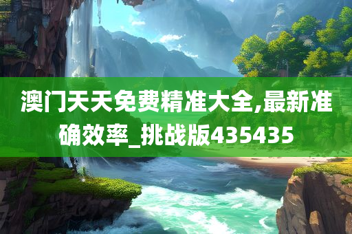 澳门天天免费精准大全,最新准确效率_挑战版435435