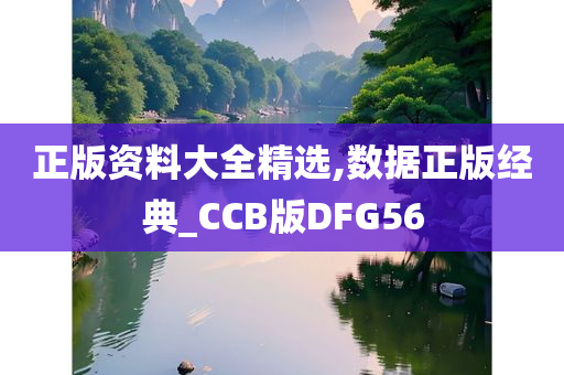 正版资料大全精选,数据正版经典_CCB版DFG56