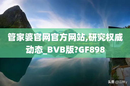 管家婆官网官方网站,研究权威动态_BVB版?GF898