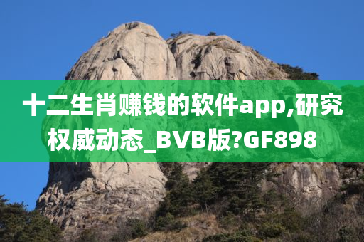 十二生肖赚钱的软件app,研究权威动态_BVB版?GF898