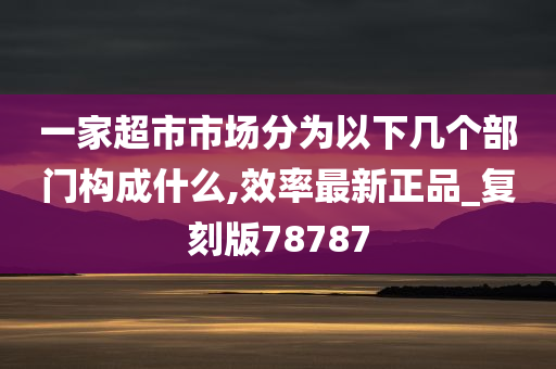 一家超市市场分为以下几个部门构成什么,效率最新正品_复刻版78787