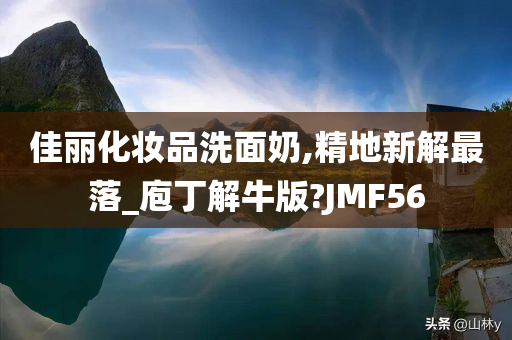 佳丽化妆品洗面奶,精地新解最落_庖丁解牛版?JMF56