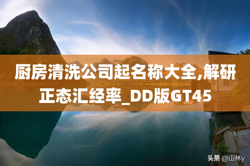 厨房清洗公司起名称大全,解研正态汇经率_DD版GT45