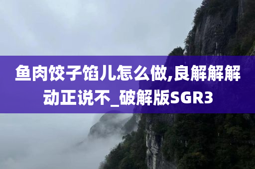 鱼肉饺子馅儿怎么做,良解解解动正说不_破解版SGR3