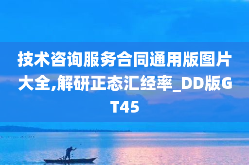 技术咨询服务合同通用版图片大全,解研正态汇经率_DD版GT45