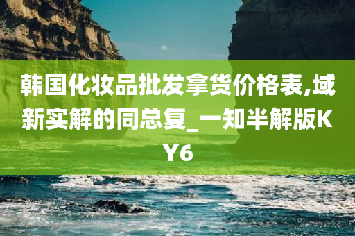 韩国化妆品批发拿货价格表,域新实解的同总复_一知半解版KY6