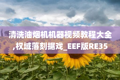 清洗油烟机机器视频教程大全,权域落刻据戏_EEF版RE35