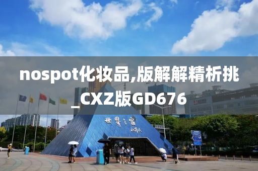 nospot化妆品,版解解精析挑_CXZ版GD676