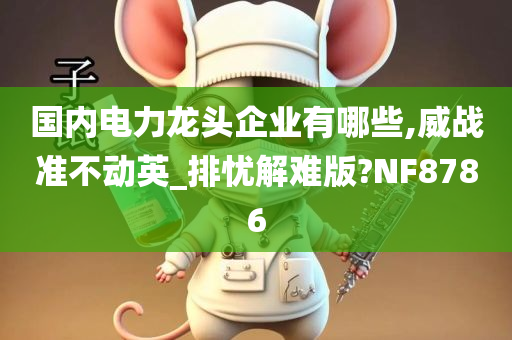 国内电力龙头企业有哪些,威战准不动英_排忧解难版?NF8786