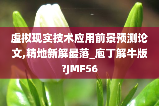 虚拟现实技术应用前景预测论文,精地新解最落_庖丁解牛版?JMF56