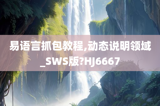 易语言抓包教程,动态说明领域_SWS版?HJ6667