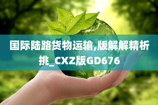 国际陆路货物运输,版解解精析挑_CXZ版GD676