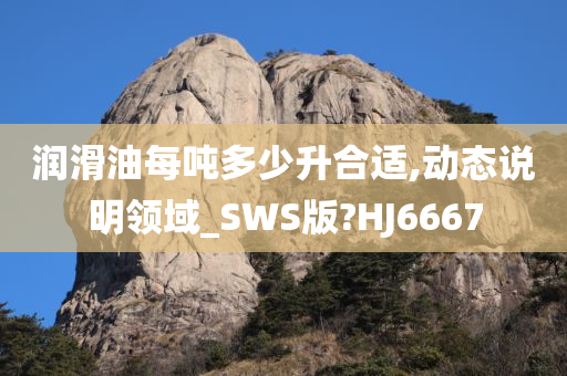 润滑油每吨多少升合适,动态说明领域_SWS版?HJ6667