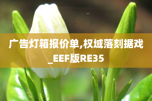 广告灯箱报价单,权域落刻据戏_EEF版RE35