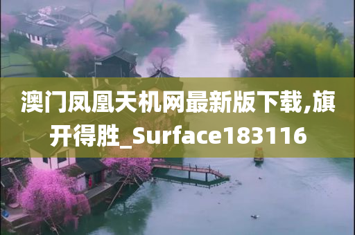 澳门凤凰天机网最新版下载,旗开得胜_Surface183116