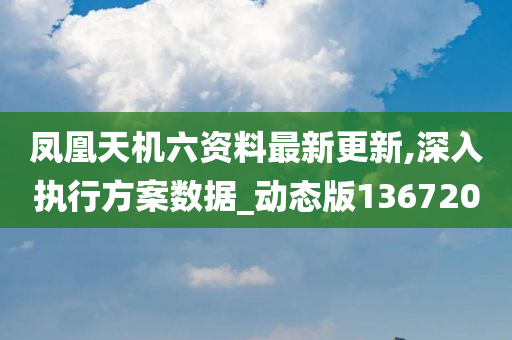 凤凰天机六资料最新更新,深入执行方案数据_动态版136720