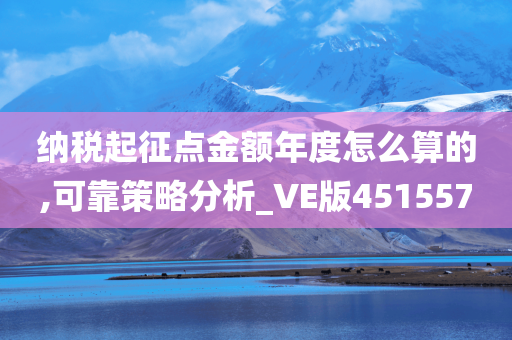 纳税起征点金额年度怎么算的,可靠策略分析_VE版451557