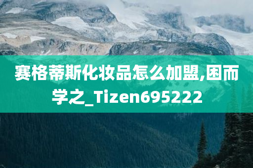 赛格蒂斯化妆品怎么加盟,困而学之_Tizen695222